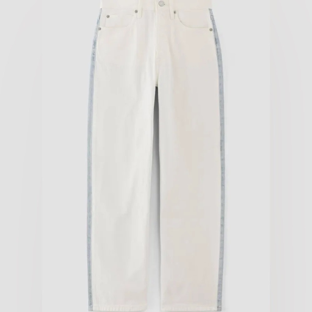 Everlane Two Tone Rigid Way-High Cotton Jeans - Picture 2 of 7